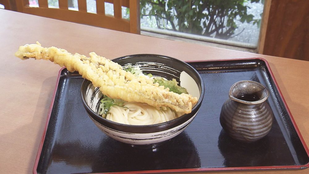 特大 穴子天 ぶっかけうどん