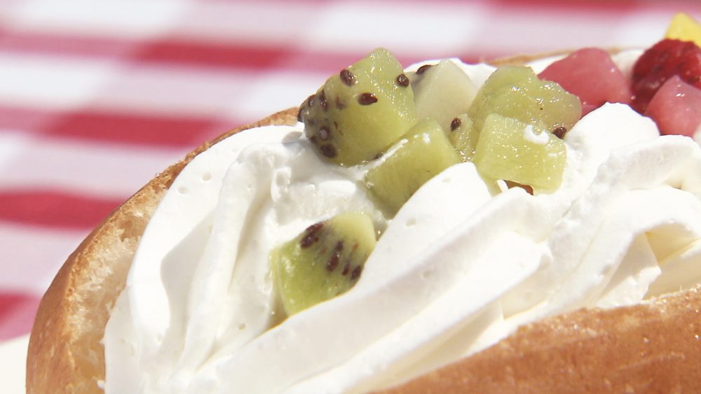 たっぷりのクリームに