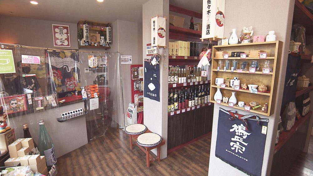 地元産のお米を使用した純米吟醸酒「鶴の恩返し」