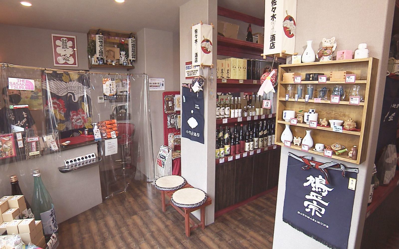 地元産のお米を使用した純米吟醸酒「鶴の恩返し」