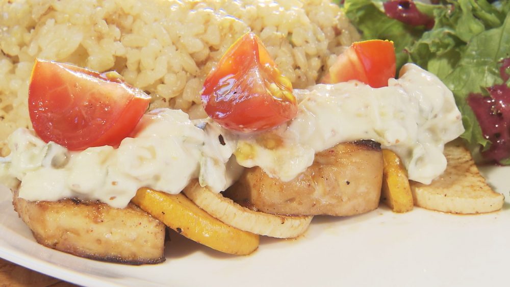 お豆腐ステーキ