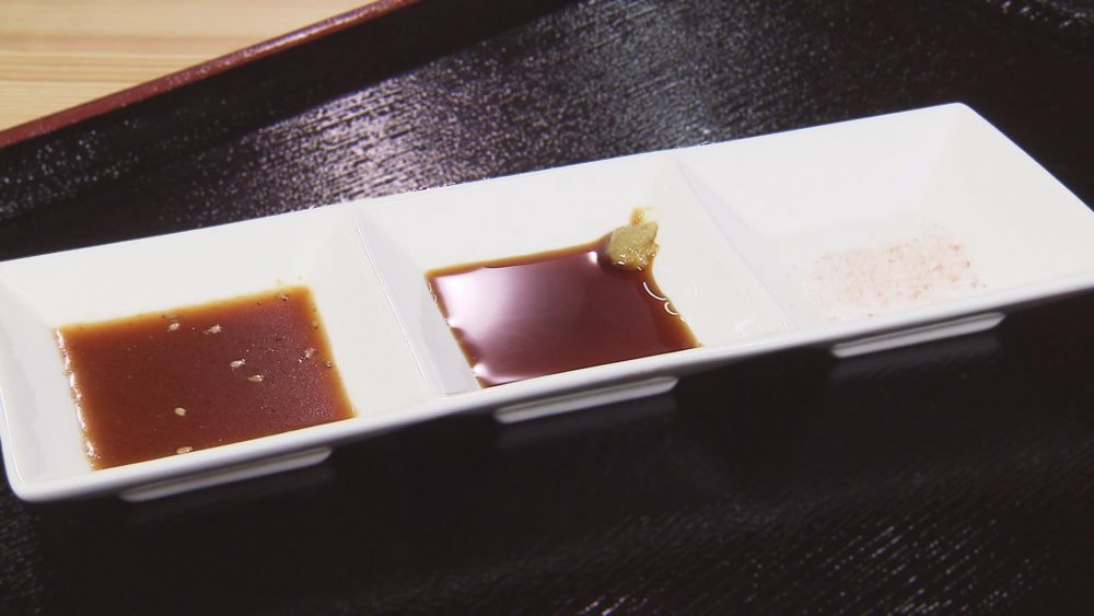 タレ・わさび醤油・塩はお好み