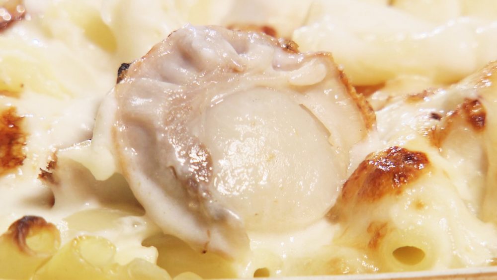 ジューシーなほたてが