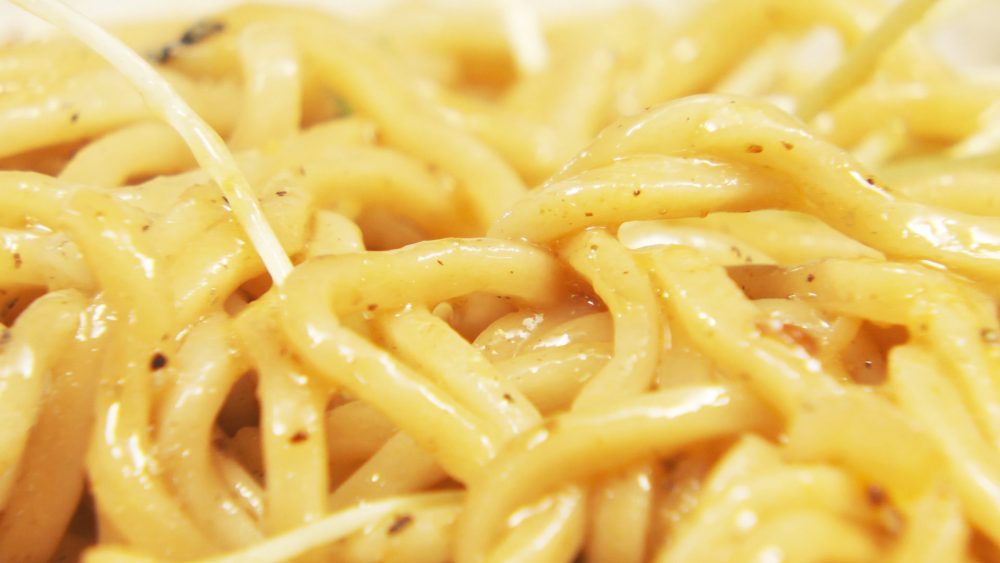 ３日ほど熟成した自家製太ストレート麺