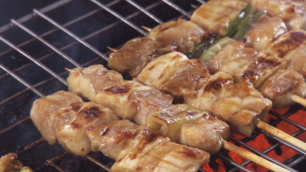 看板メニューの焼き鳥