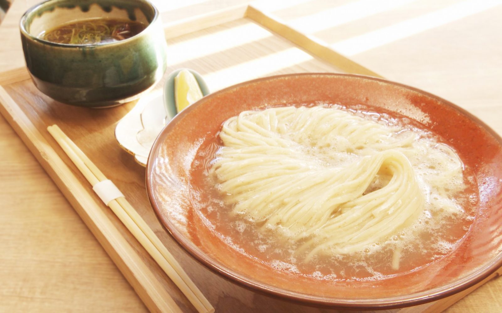 うどん製法を生かした唯一無二のつけ蕎麦！