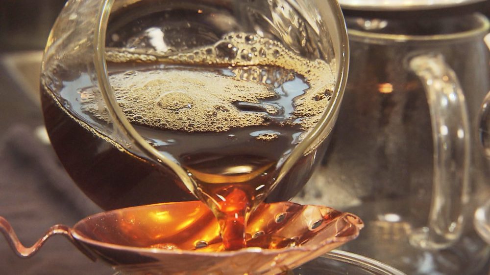 丁寧に淹れられた一杯