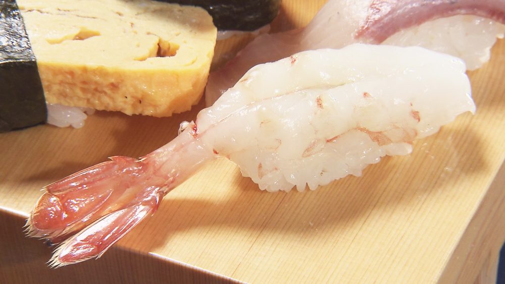 北海道産のボタンエビ