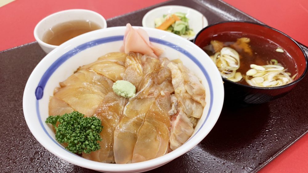 ヒラメのヅケ丼