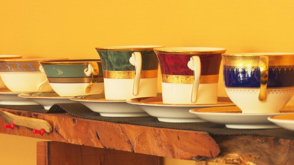 サイフォンで丁寧に淹れた一杯を