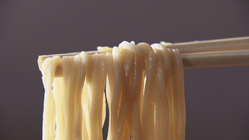 2種類のそば粉をブレンド