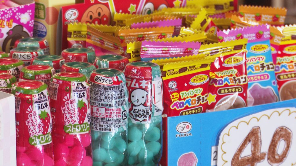100種類以上ある駄菓子