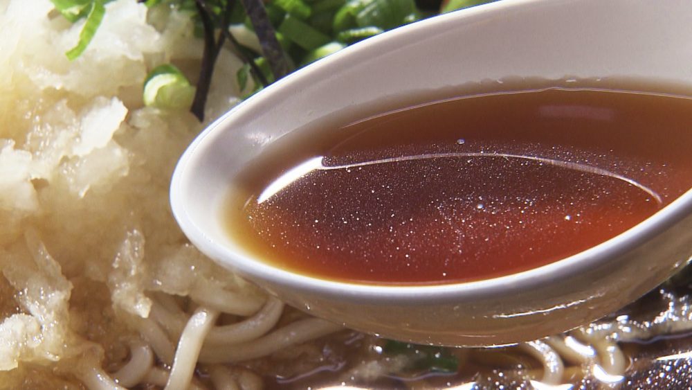 出汁が効いた自家製つゆ