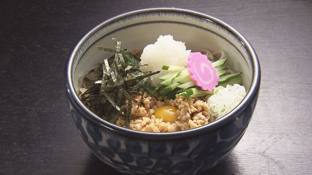 冷し納豆おろしそば