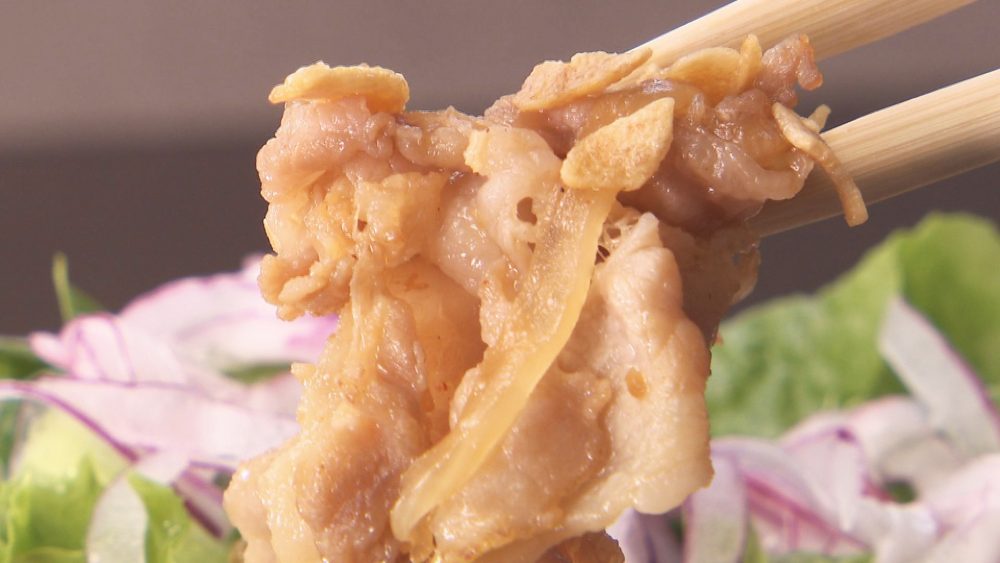 甘辛いタレで食欲進む