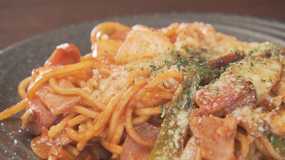 たっぷりの具材とともに