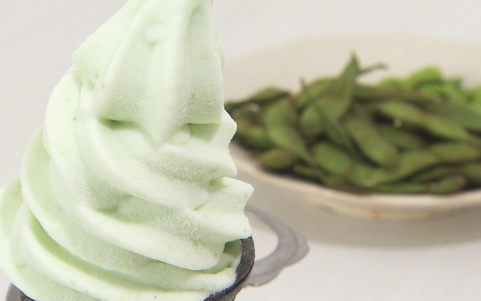週末限定！毛豆を使った絶品ソフトクリーム