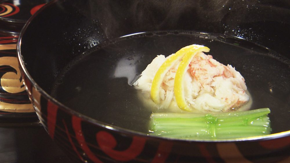 毛蟹のお吸い物