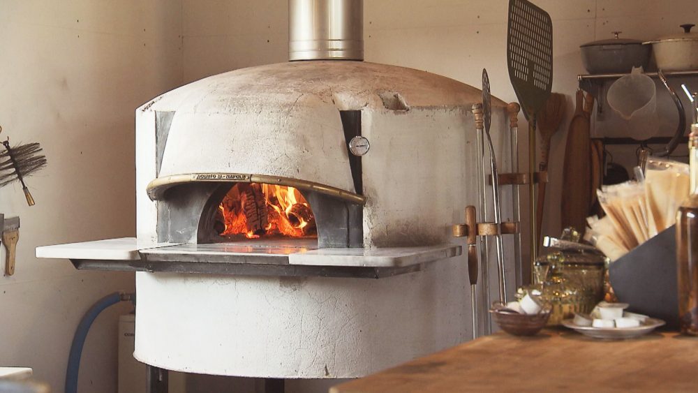 高温で焼き上げて