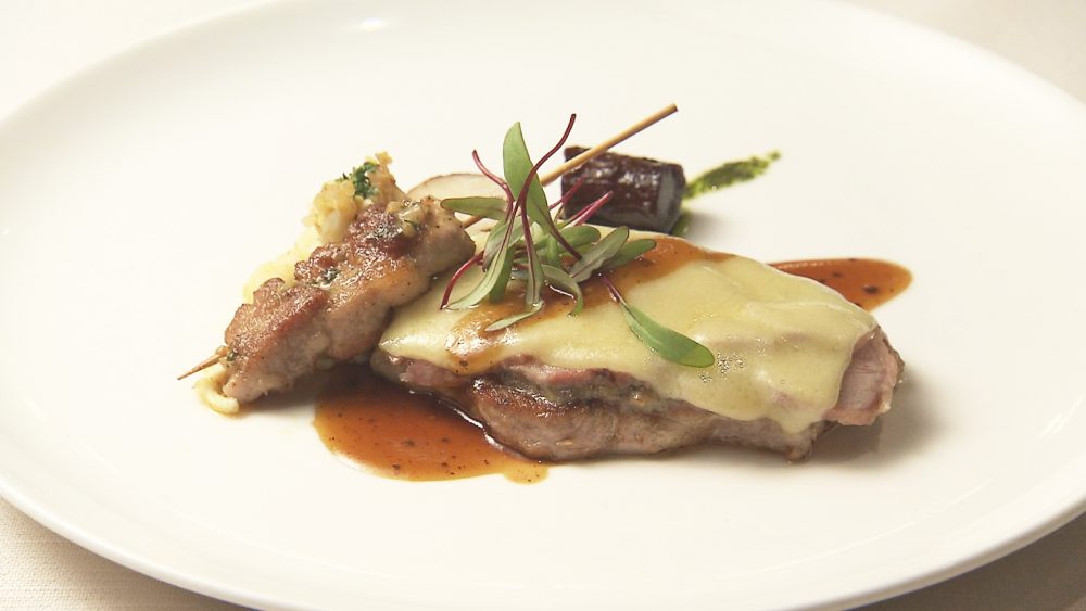 長谷川自然牧場産豚ロースのソテー