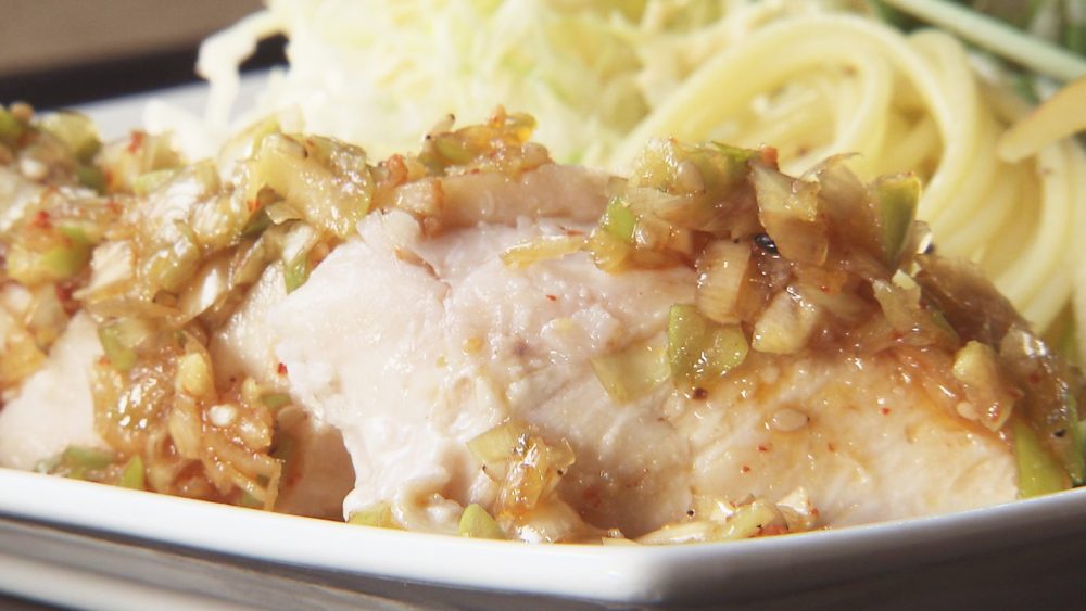 低温調理で柔らか食感