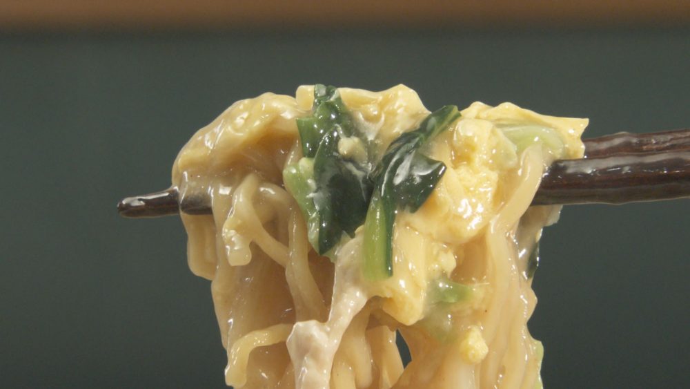 優しい味でメニューも豊富！ふわふわたまごのあんかけヤキソバ