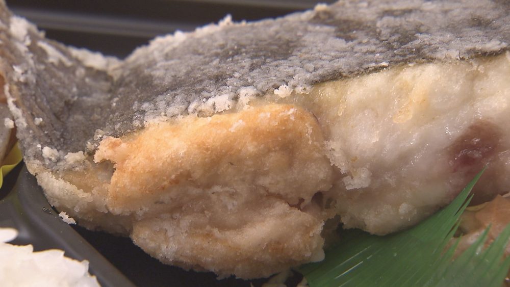 この日のメイン「マコガレイのからあげ」