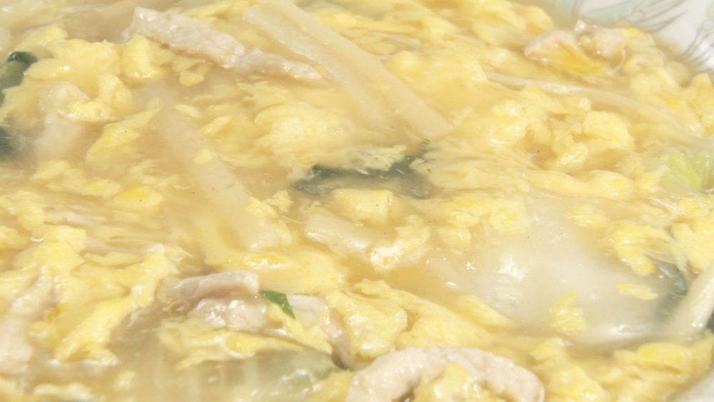 卵が入った餡がふわとろ