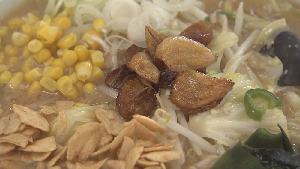 サクサク食感＆揚げニンニクがたっぷり