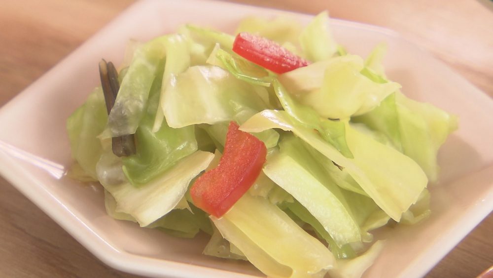 春キャベツの塩昆布ナムル