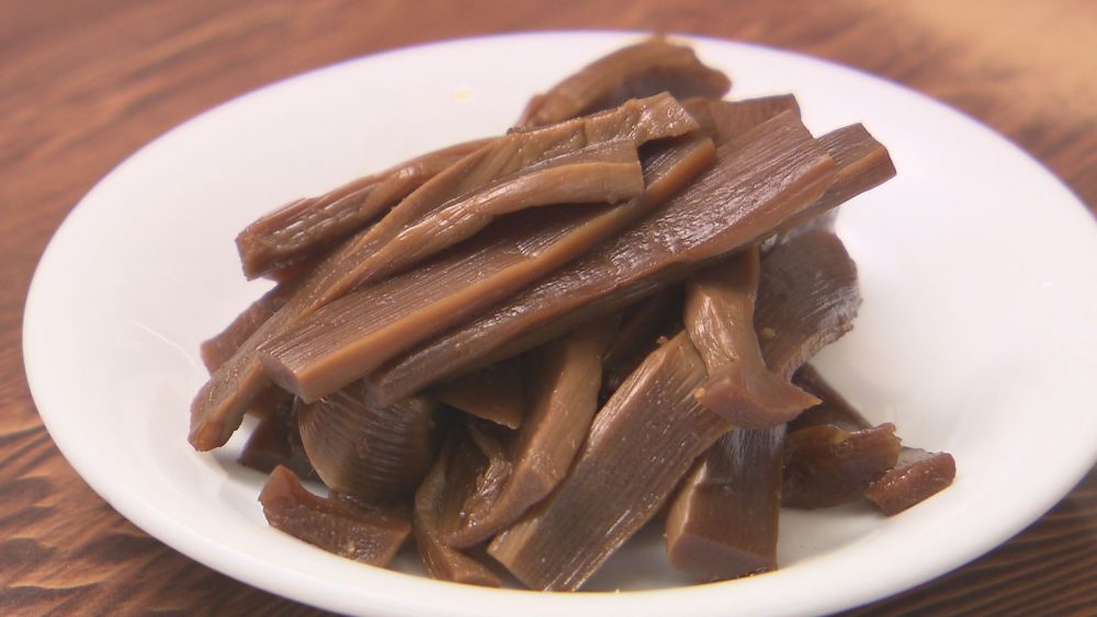 中国の濃口しょうゆで味付けたメンマ