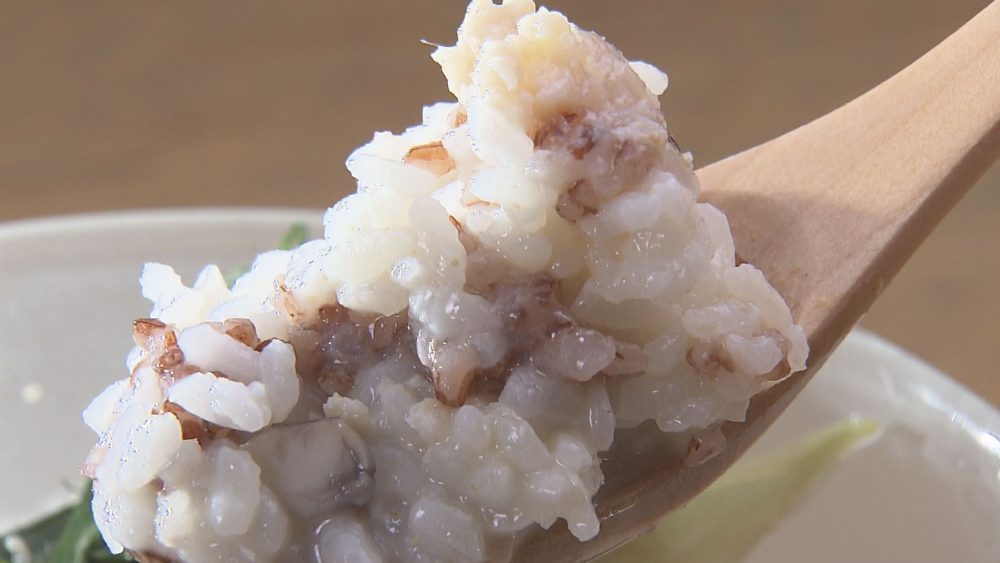 白米・黒豆・赤米を豆乳で