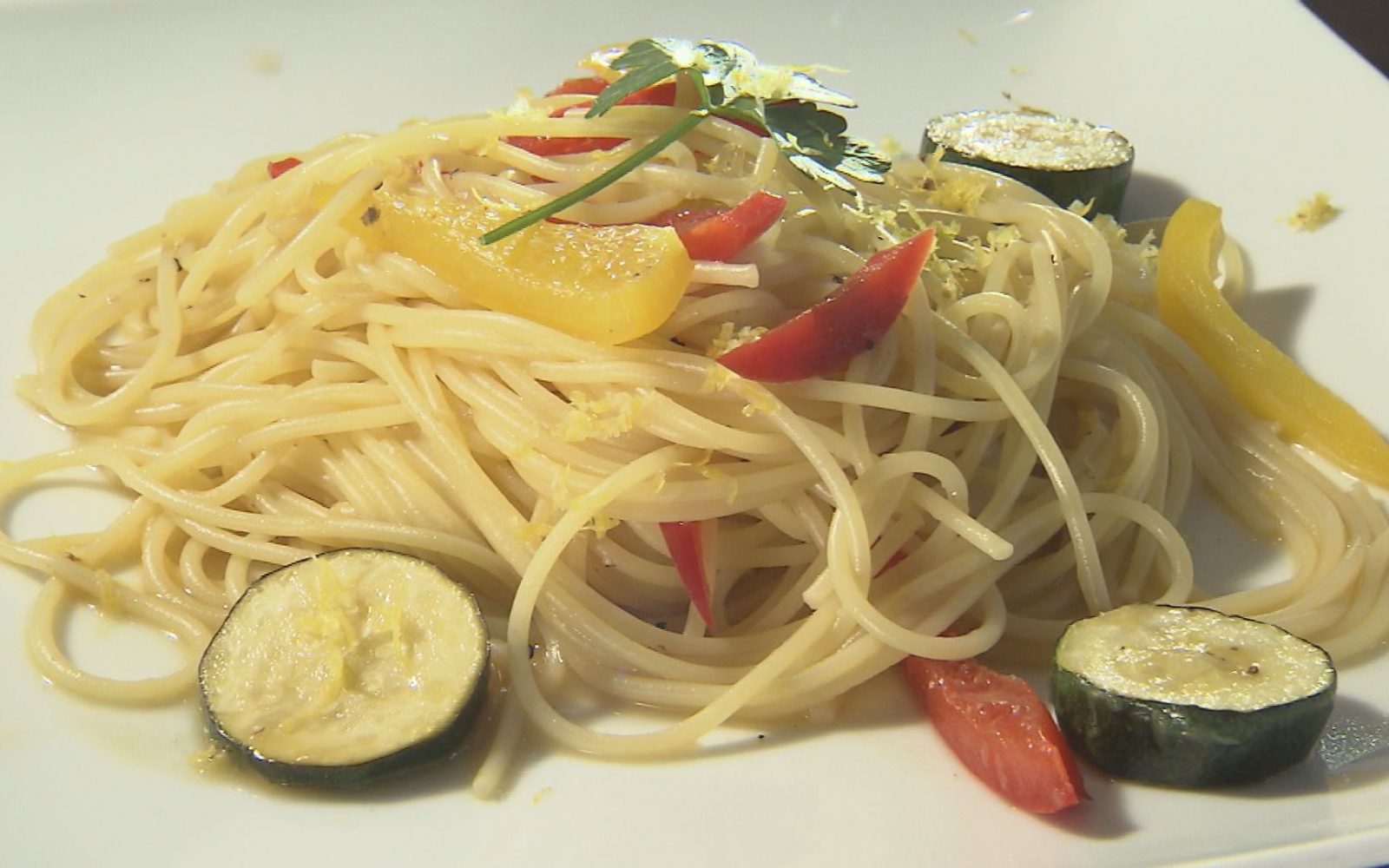 夏野菜たっぷり　爽やかに「和」を感じるパスタランチ