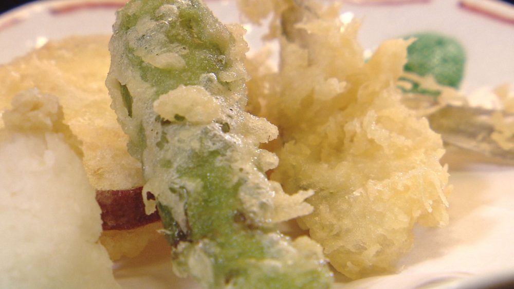 季節の食材を使った天ぷら
