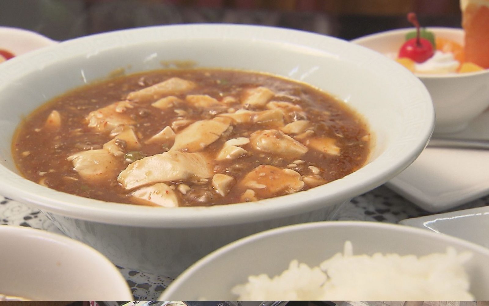 辛さ控えめ　味噌のコク際立つ麻婆豆腐
