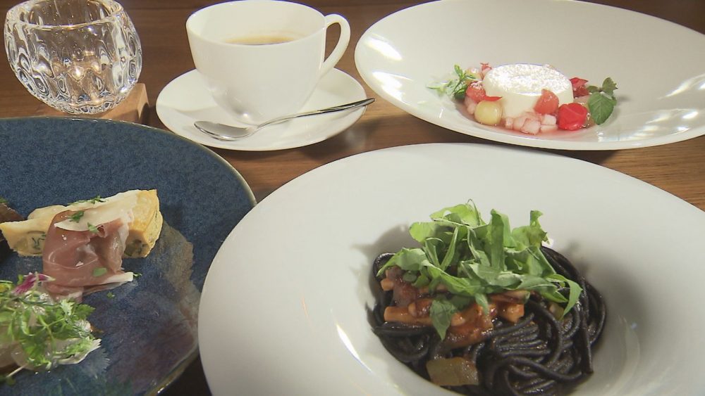 一軒家のイタリア料理店で青森県産食材を使った特別なコース料理を