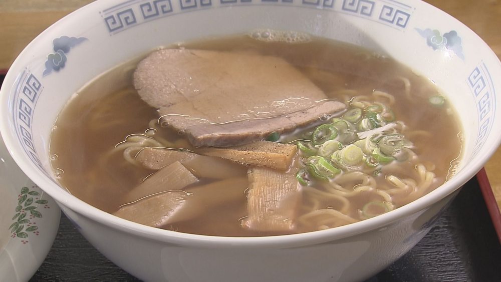 中華そばはあっさりした味が特長