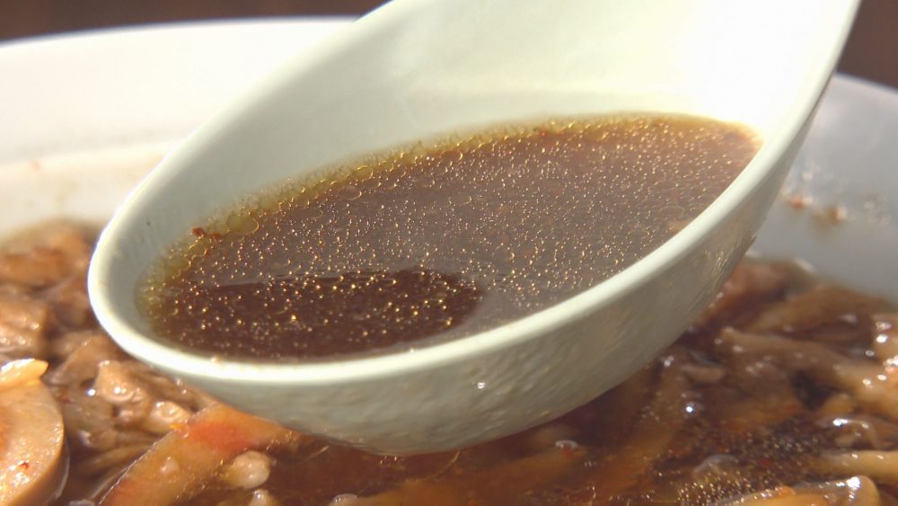 7種類のだしが利いた甘めのスープ