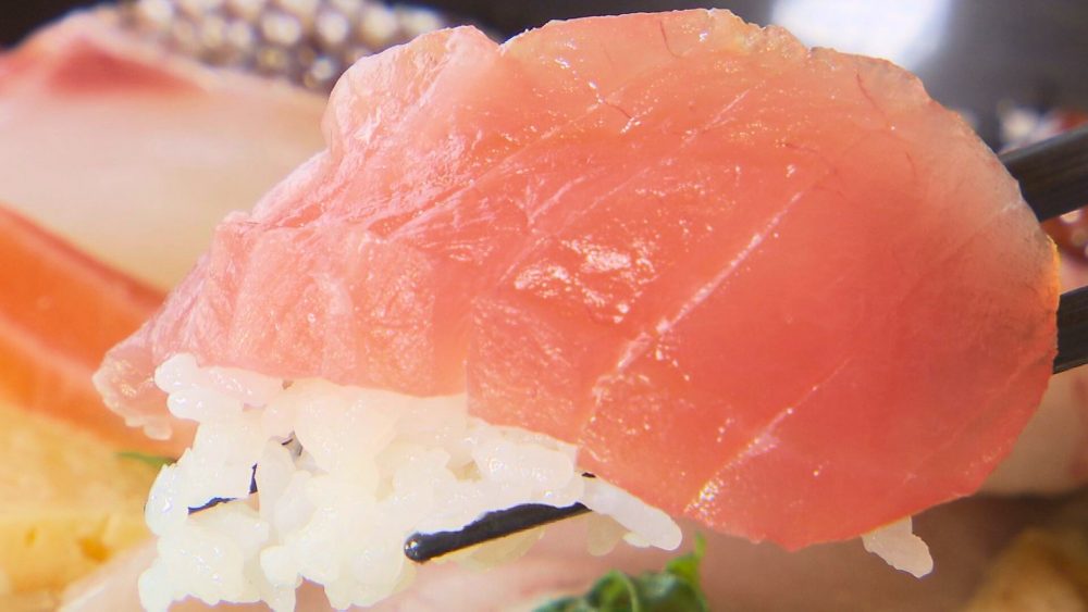 食べ応え十分のマグロ