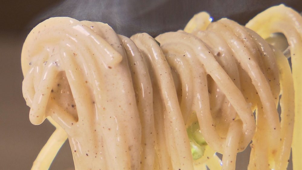 煮干しと生クリームが絶妙にマッチ