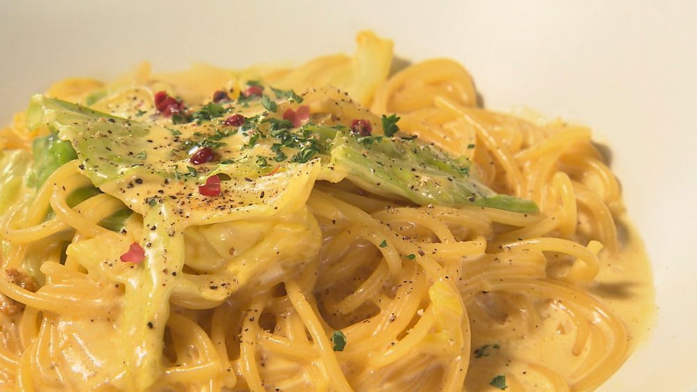 ウニがたっぷり　濃厚&贅沢クリームパスタ