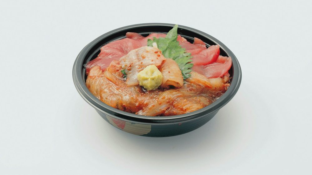ヒラメのヅケ丼プレミアム（あじがさわフードフェスで提供）