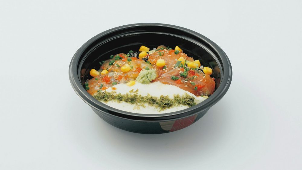 ヒラメのヅケ丼プレミアム（あじがさわフードフェスで提供）