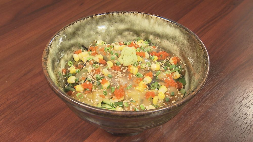 ヒラメのヅケ丼