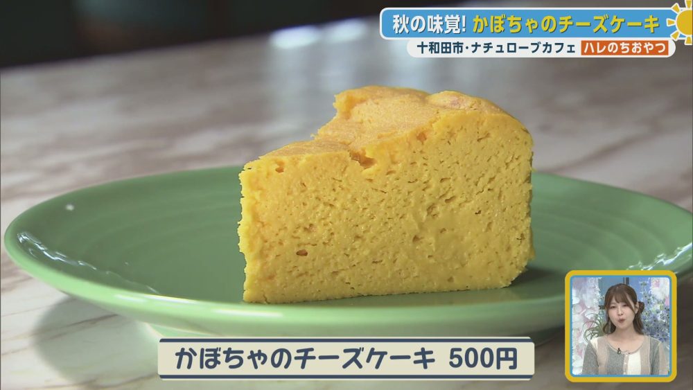 秋の味覚！かぼちゃのチーズケーキ